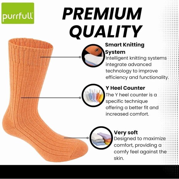 ⭐Women Giallo Winter Solid Socks Cashmere Socks Lady - Picture 2 of 9